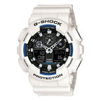 GA-100B Reloj G-Shock Unisex Resina Blanco - Reloj original en Guatemala