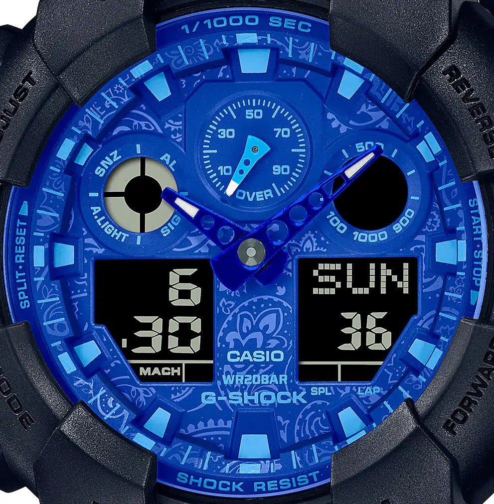 GA-100BP-1A Reloj G-Shock GA-100 Hombre Resina Negra Esfera - Vista 5