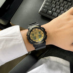 GA-100GGB-1A9 Reloj G-Shock Hombre Correa Resina Negro Dorado - Vista lateral