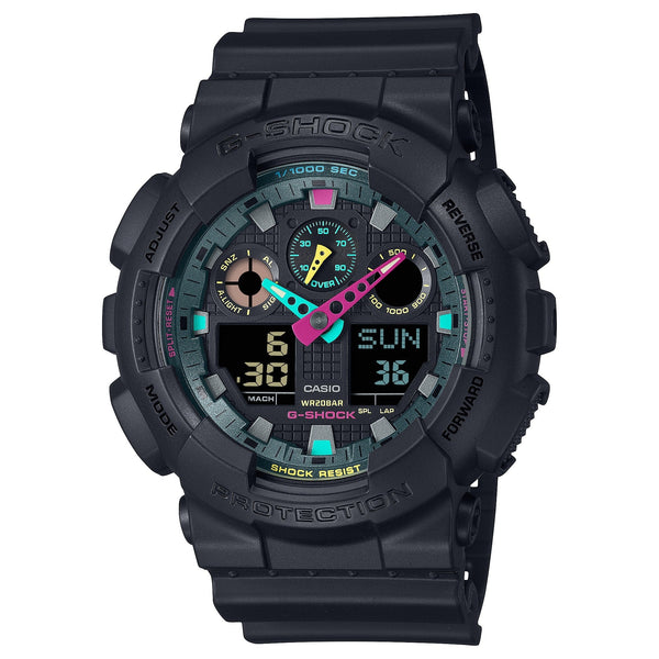 GA-100MF Reloj G-Shock Ana-Digi Hombre Resina Negro - Reloj original en Guatemala