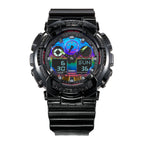 GA-100RGB Reloj G-Shock GA-100 Hombre Resina Negro - Vista trasera