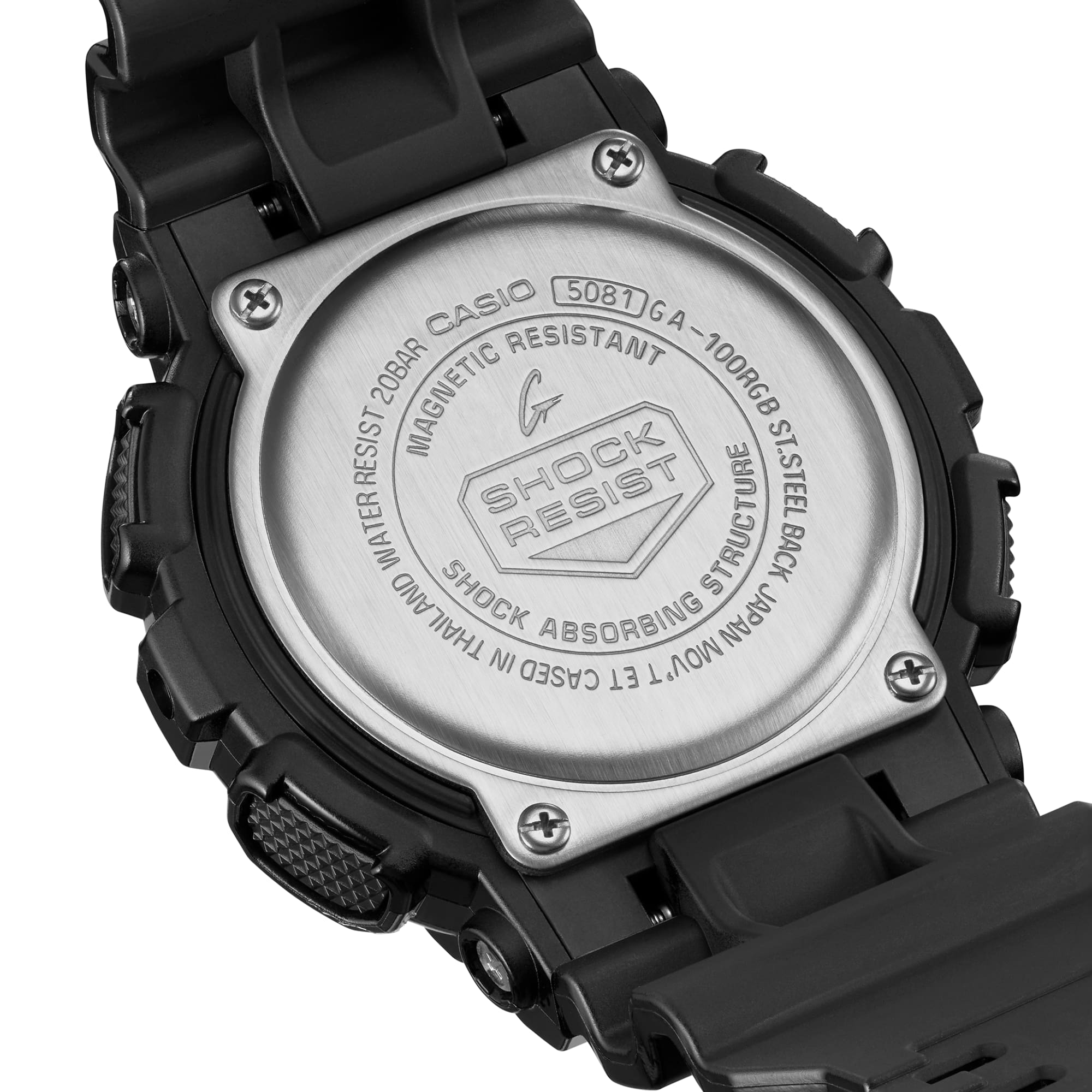 GA-100RGB Reloj G-Shock GA-100 Hombre Resina Negro - Vista 8