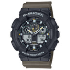 GA-100TU-1A3 Reloj G-Shock Hombre Resina Negro Correa Verde - Reloj original en Guatemala