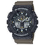 GA-100TU-1A3 Reloj G-Shock Hombre Resina Negro Correa Verde