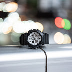 GA-100WD-1A Reloj G-Shock Hombre Correa Caucho Negro - Detalle de esfera