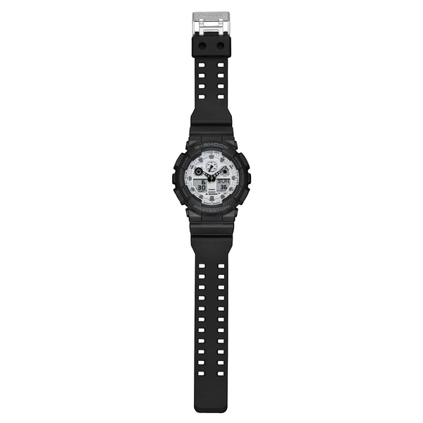 GA-100WD-1A Reloj G-Shock Hombre Correa Caucho Negro - Vista lateral