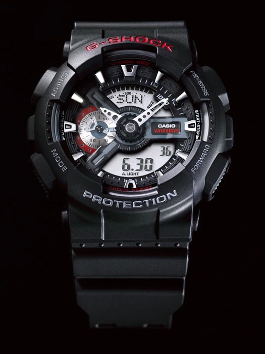 GA-110 Reloj G-Shock Deportivo Hombre Resina Negro - Vista lateral
