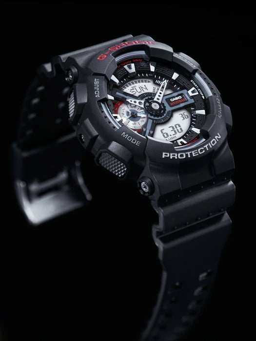 GA-110 Reloj G-Shock Deportivo Hombre Resina Negro - Detalle de esfera