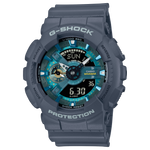 GA-110AS Reloj G-Shock Hombre Resina Azul Grisáceo Turquesa