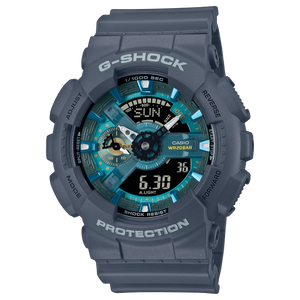 GA-110AS-2A Reloj G-Shock Hombre Resina Azul Grisáceo Turquesa