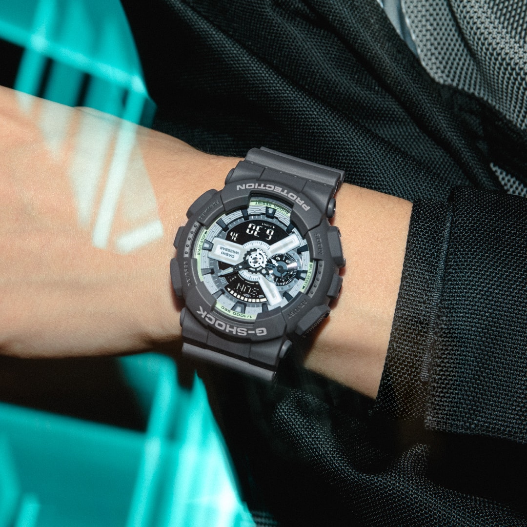 GA-110HD Reloj G-Shock GA-110 Hombre Resina Gris - Vista lateral