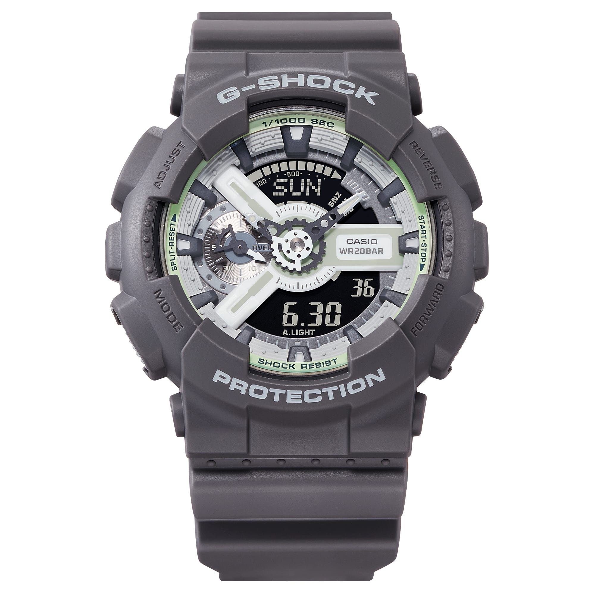 GA-110HD Reloj G-Shock GA-110 Hombre Resina Gris - Vista trasera