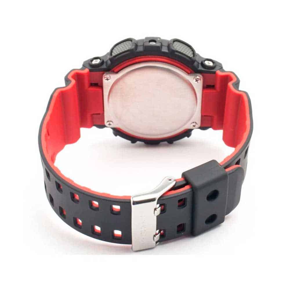 GA-110HR Reloj G-Shock Hombre Resina Negro y Rojo - Detalle de esfera