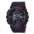 GA-110HR Reloj G-Shock Hombre Resina Negro y Rojo - Reloj original en Guatemala