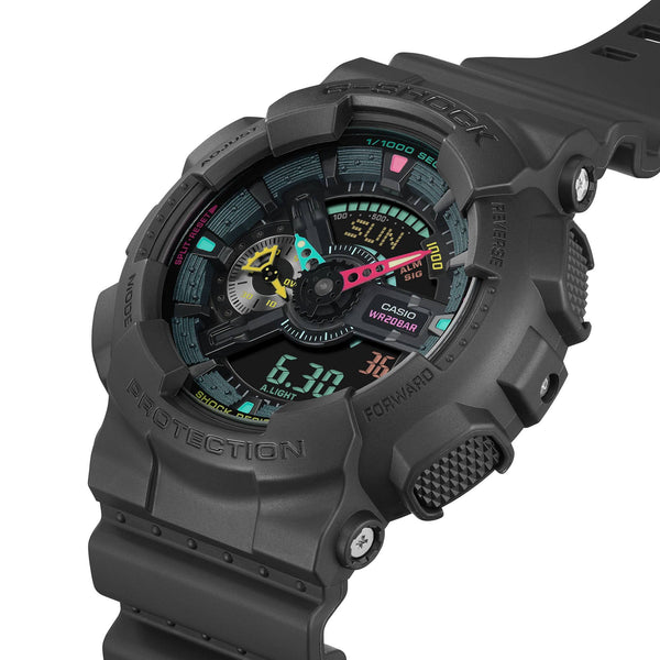GA-110MF-1A Reloj G-Shock Pulsera de Resina para Caballero Doble Hora - Vista lateral