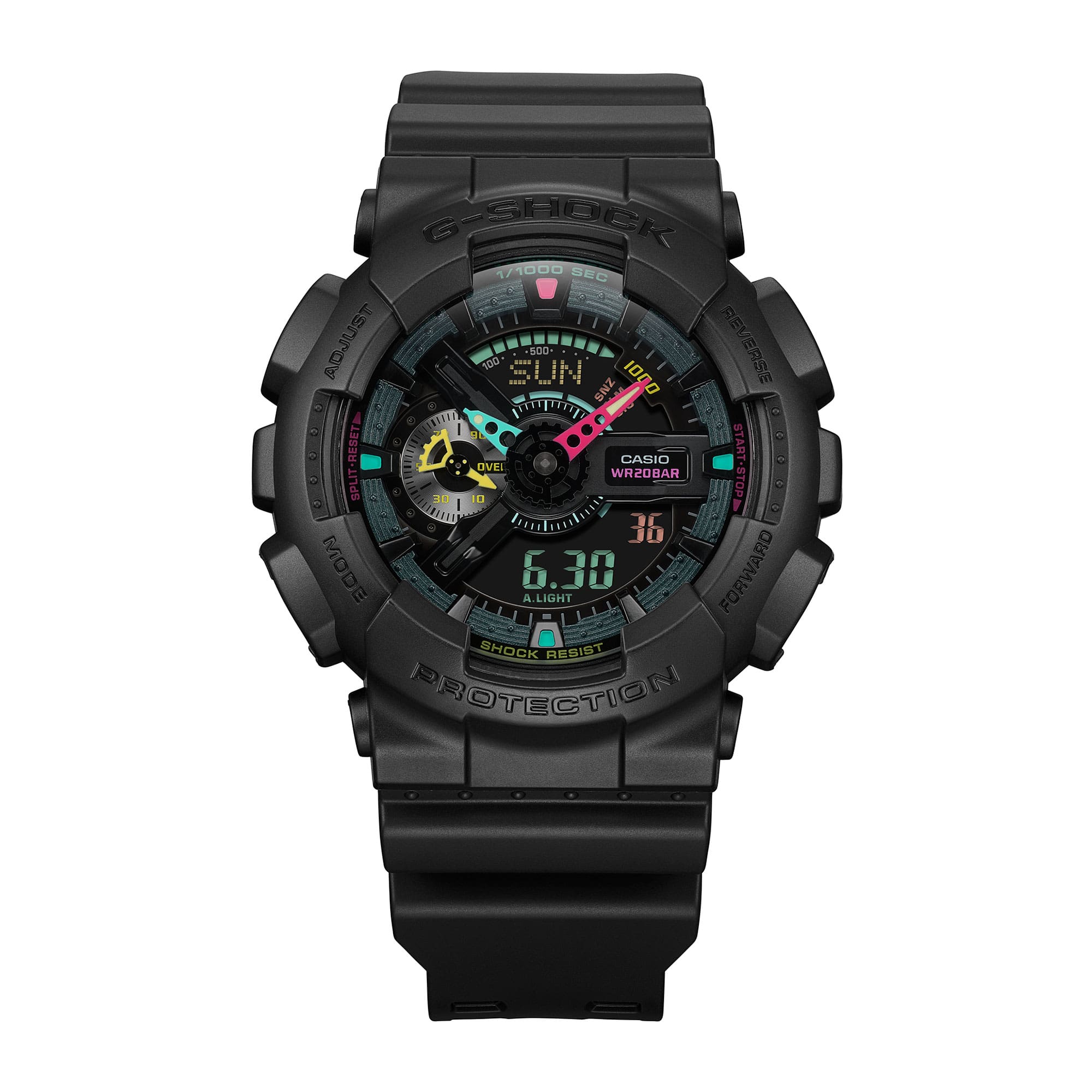 GA-110MF-1A Reloj G-Shock Pulsera de Resina para Caballero Doble Hora - Vista 6