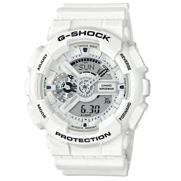 GA-110MW Reloj G-Shock Hombre Resina Blanco - Reloj original en Guatemala