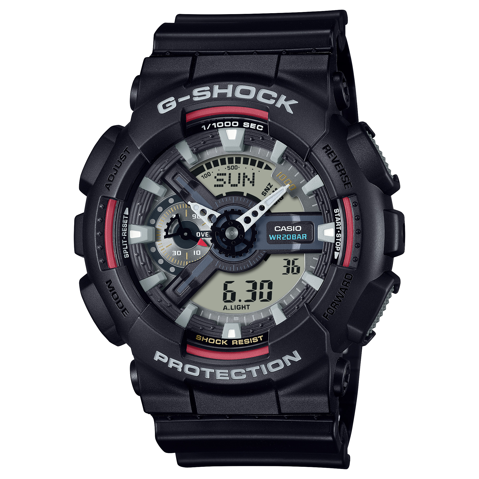 GA-110RL Reloj G-Shock Hombre Resina Negro - Reloj original en Guatemala