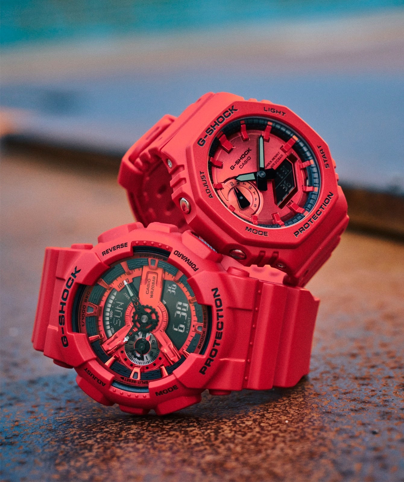 GA-110RRB Reloj G-Shock Hombre Resina Roja - Vista 5