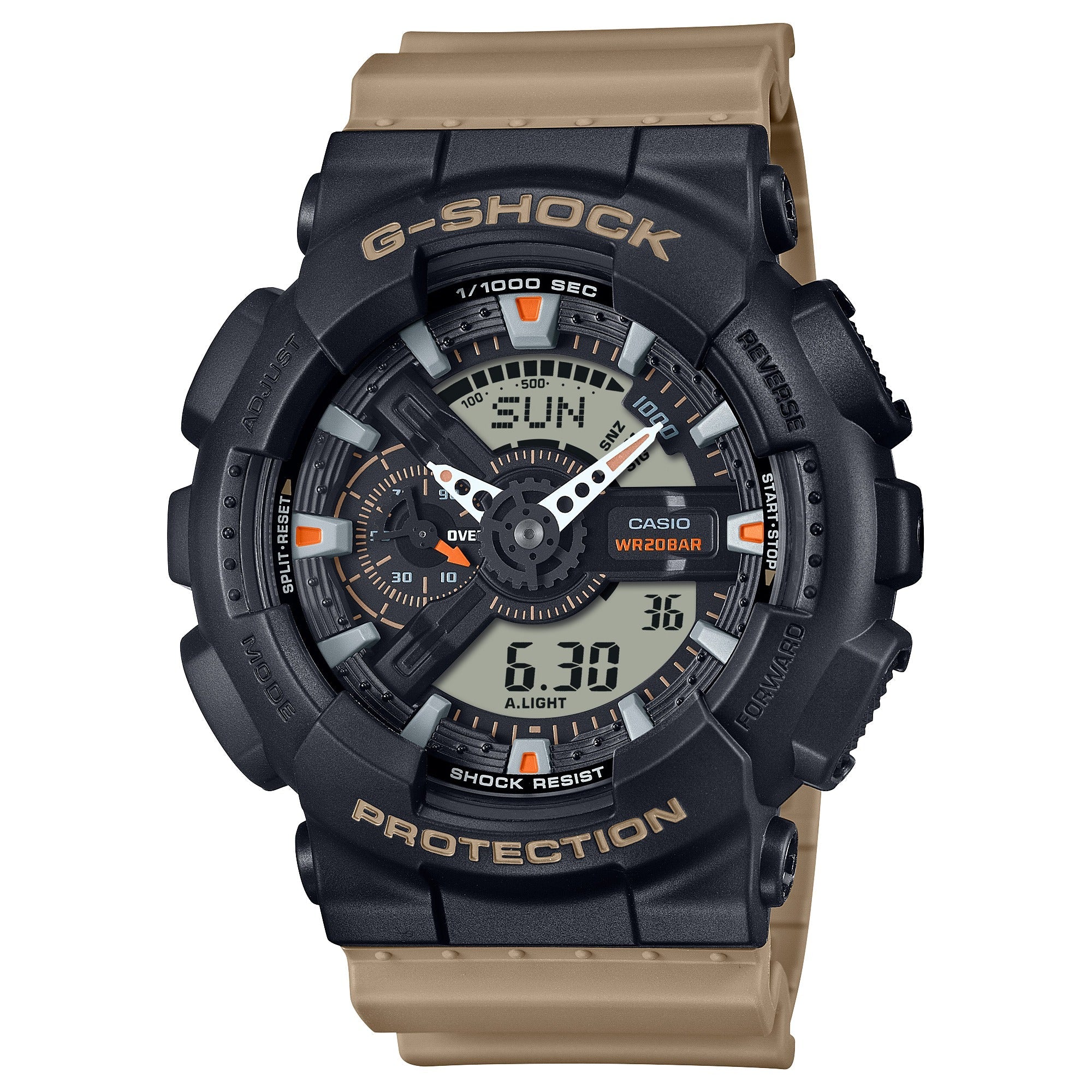 GA-110TU Reloj G-Shock Hombre Correa Resina Beige - Reloj original en Guatemala