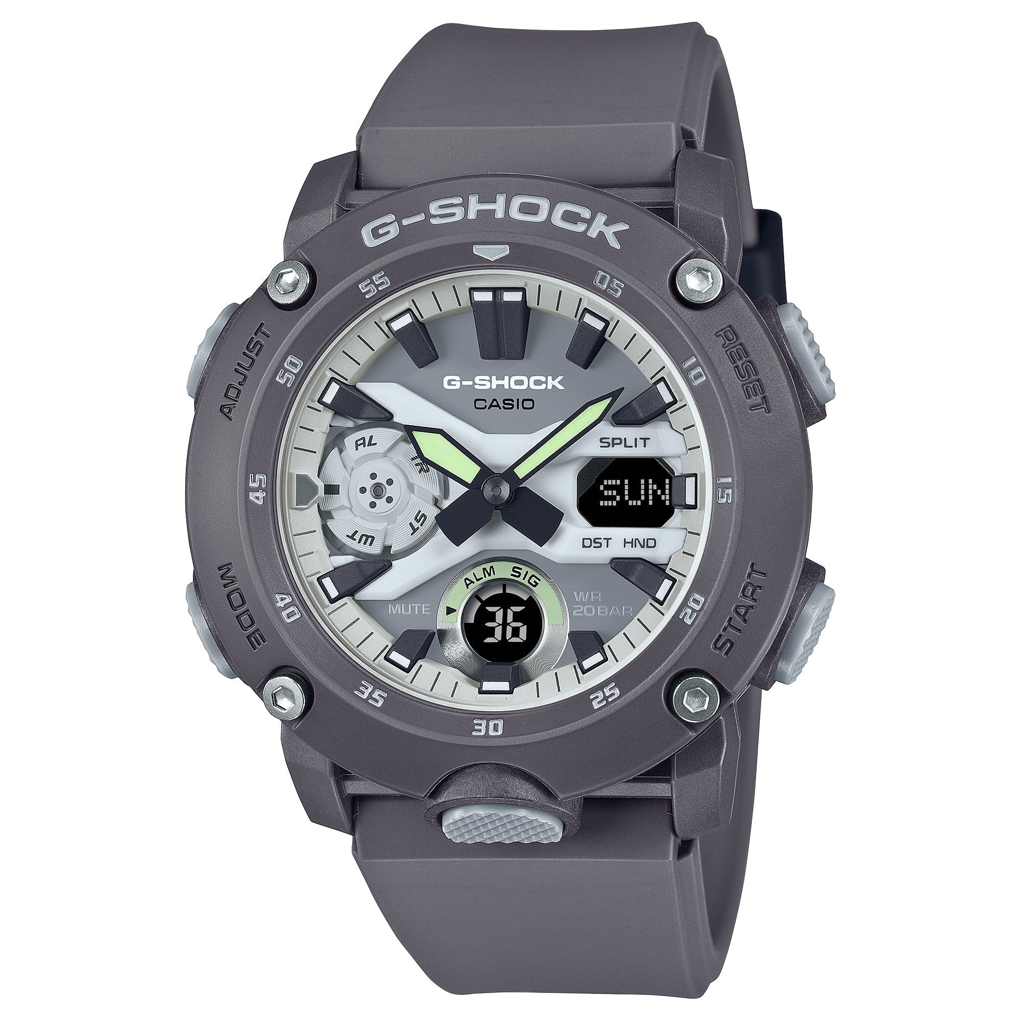 GA-2000HD Reloj G-Shock GA-2000 Hombre Resina Gris - Reloj original en Guatemala