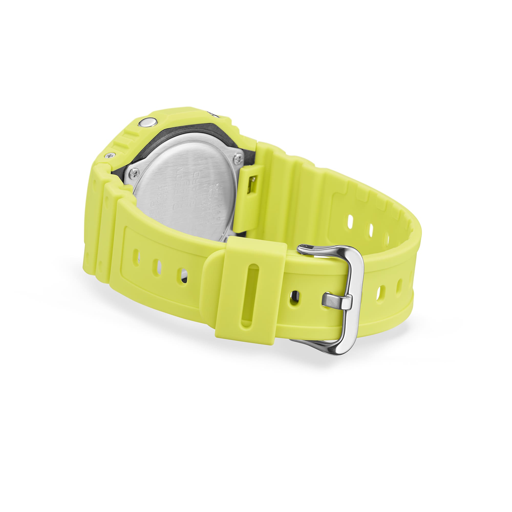 GA-2100-9A9 Reloj G-Shock Classic de hombre pulsera de caucho 48 mm - Detalle de esfera