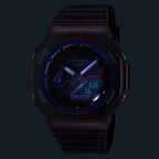 GA-2100AH Reloj G-Shock GA-2100 Hombre Resina Morado - Detalle de esfera