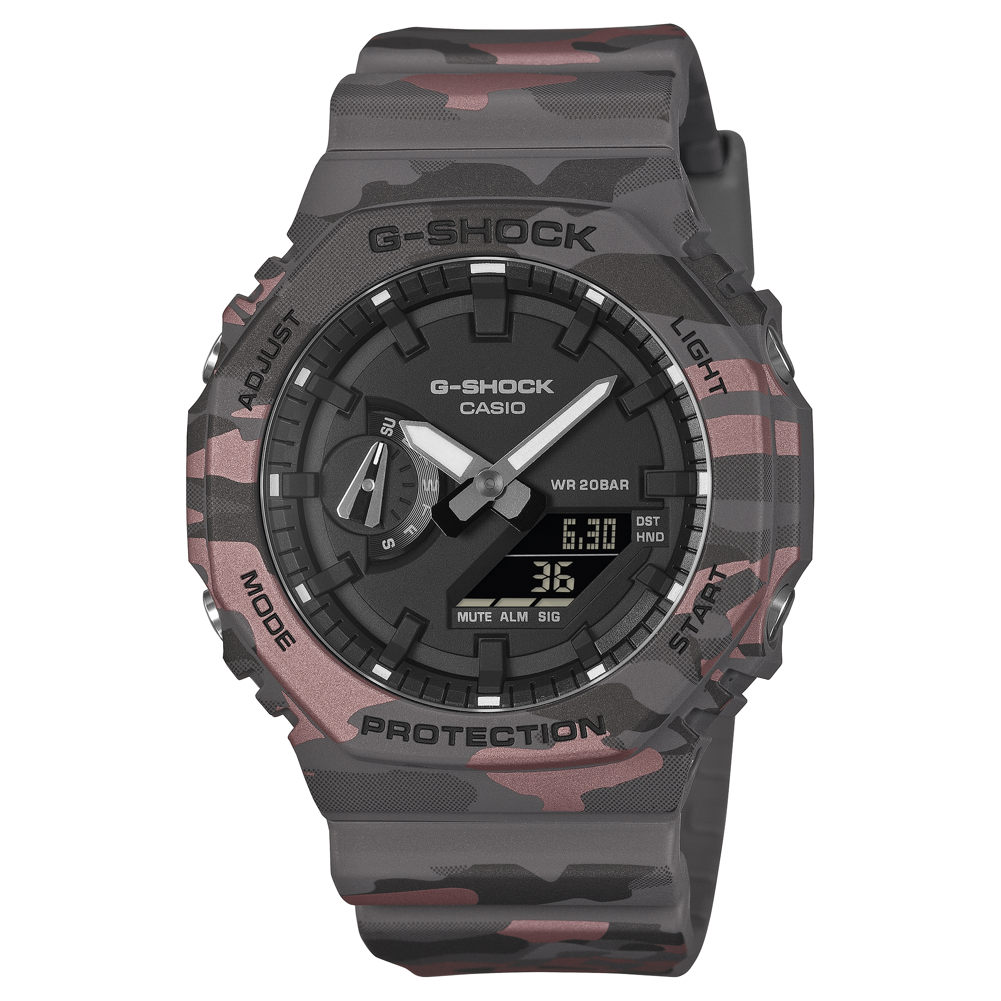 GA-2100CM-8A Reloj G-Shock de hombre correa de resina - Reloj original en Guatemala