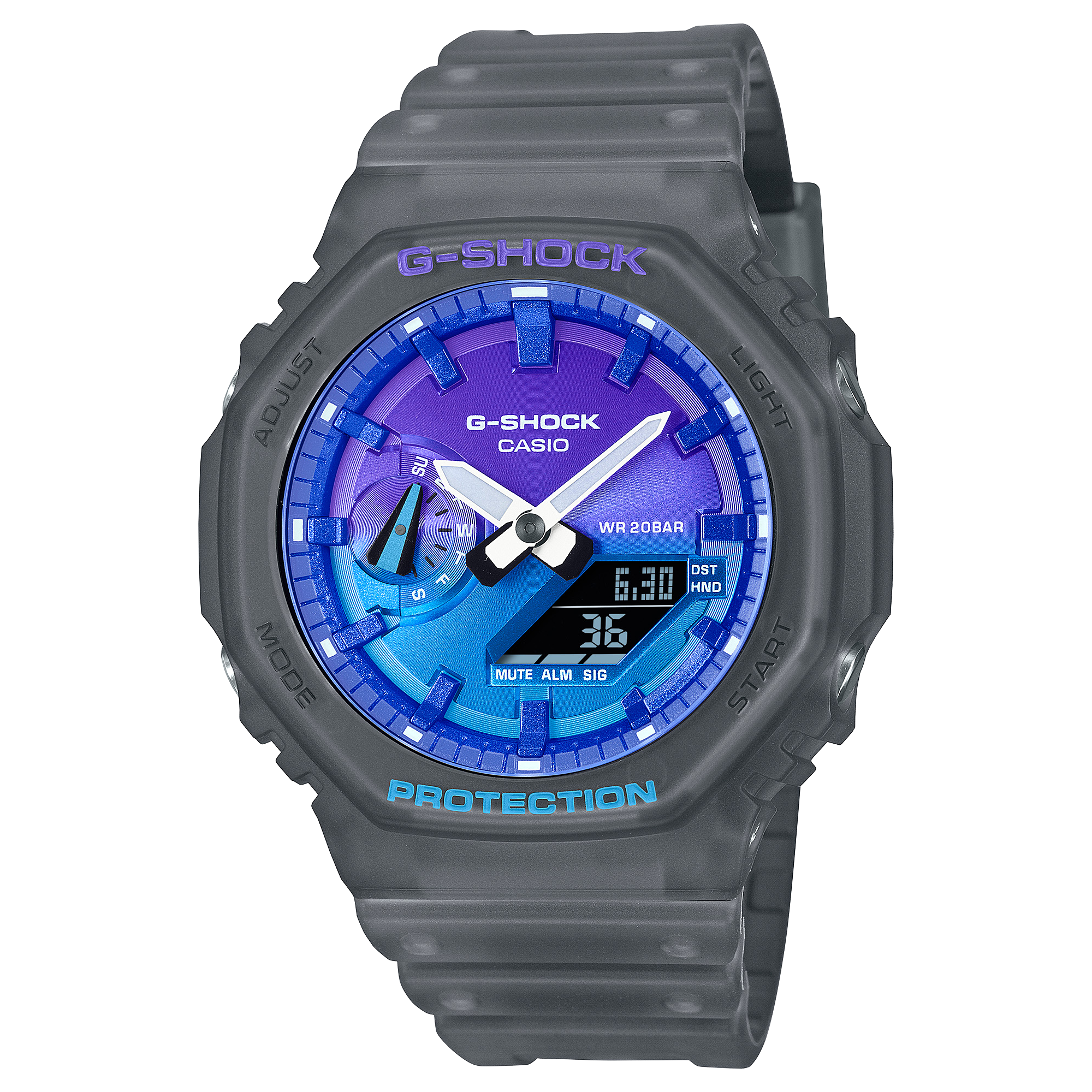 GA-2100FLS Reloj G-Shock GA-2100 Hombre Resina Gris Oscuro - Reloj original en Guatemala