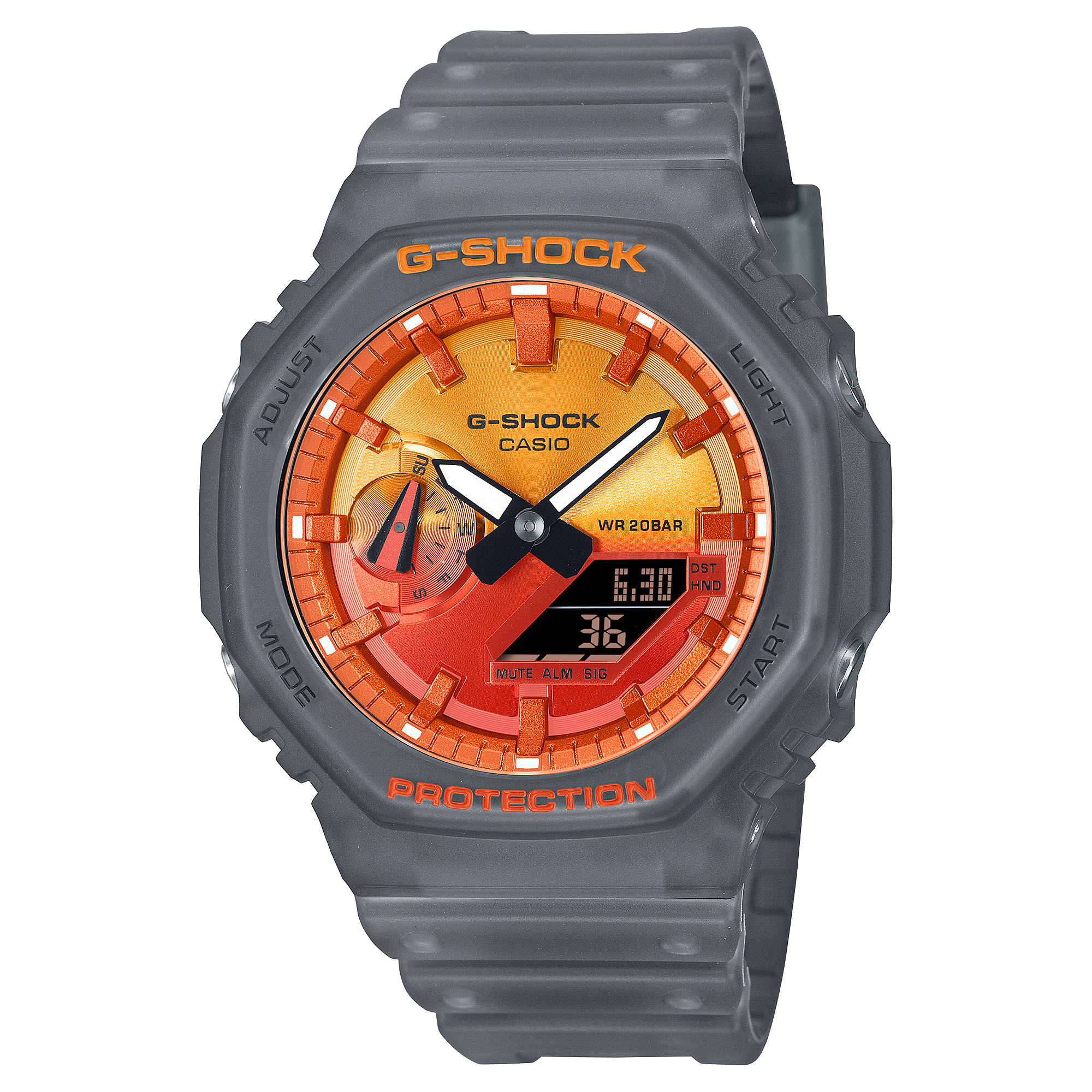 GA-2100FLS-8A4 Reloj G-Shock de hombre banda de resina