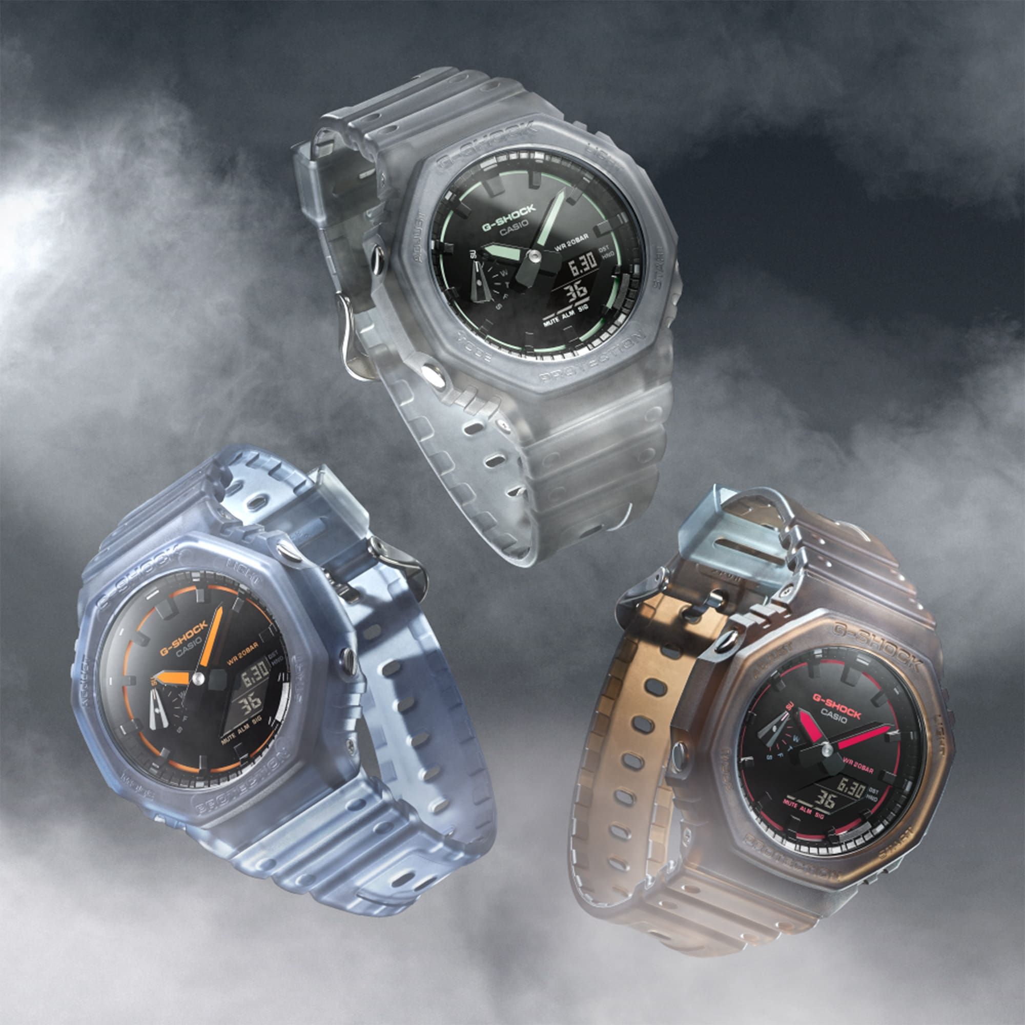 GA-2100K-2A Reloj G-Shock de hombre correa de silicona