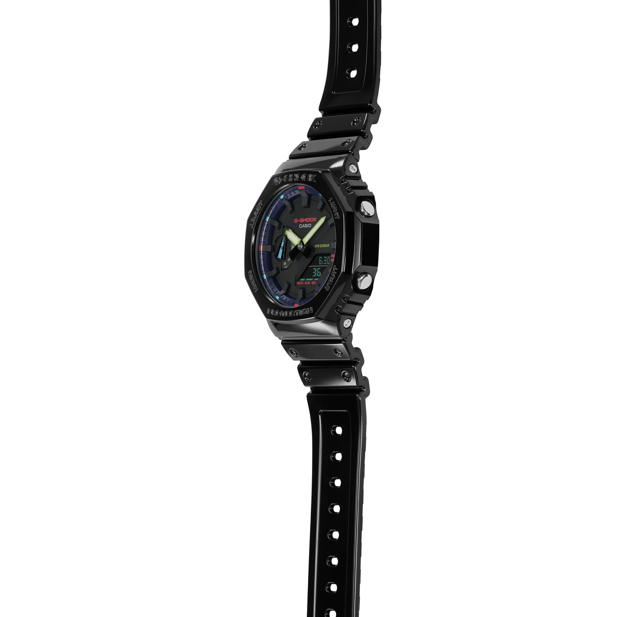 GA-2100RGB Reloj G-Shock GA-2100 Hombre Resina Negro - Vista 6