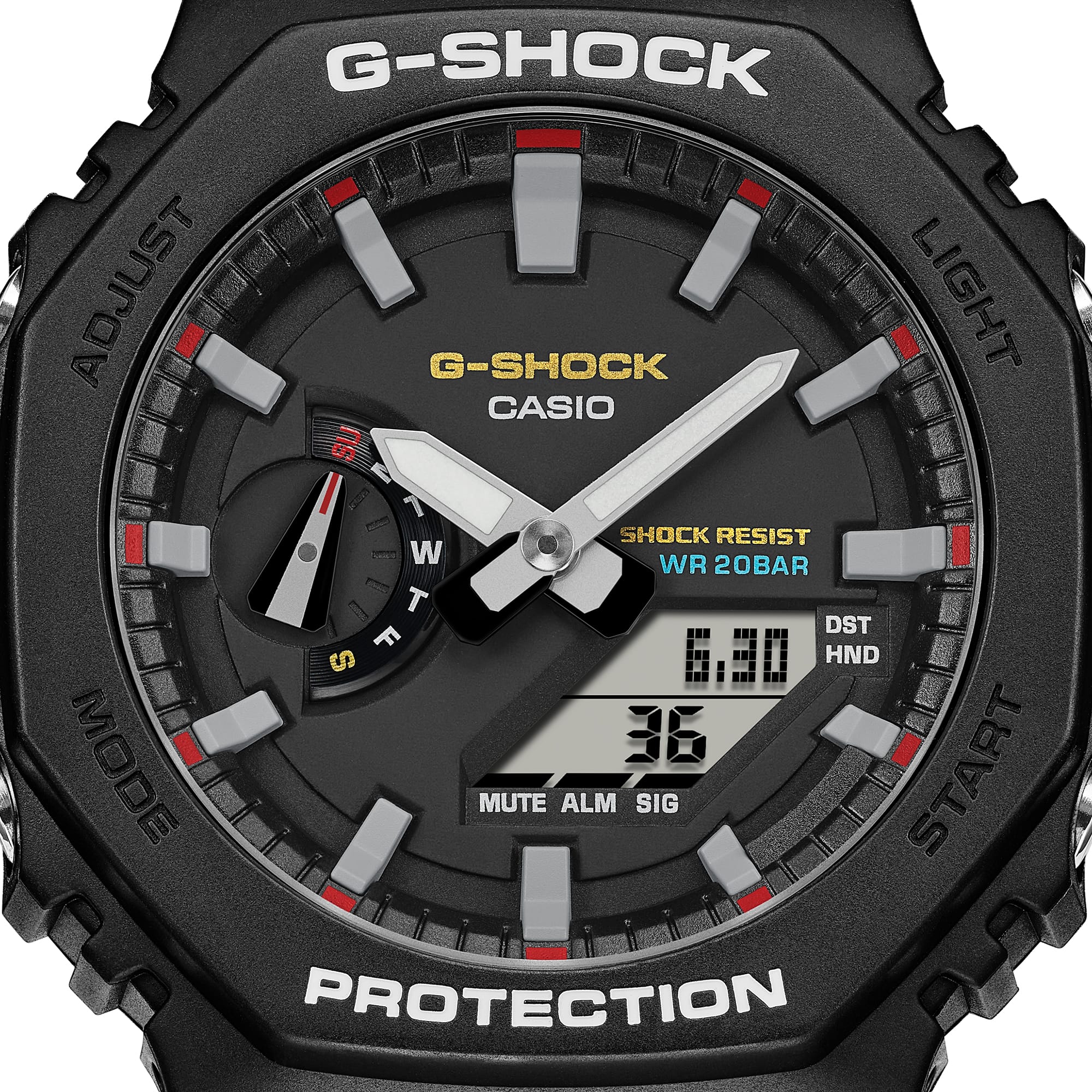 GA-2100RL Reloj G-Shock GA-2100 Hombre Resina Negro - Vista 7