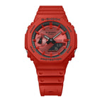 GA-2100RRB-4A Reloj G-Shock de hombre correa de silicona - Resina Rojo