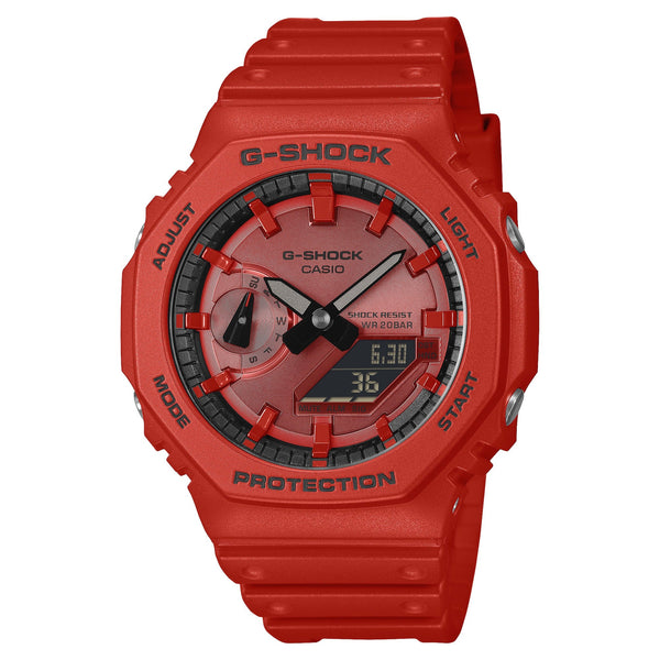 GA-2100RRB-4A Reloj G-Shock de hombre correa de silicona - Resina Rojo
