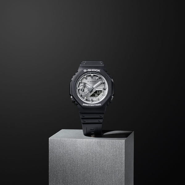 GA-2100SB Reloj G-Shock Hombre Correa de Resina Negro - Vista lateral