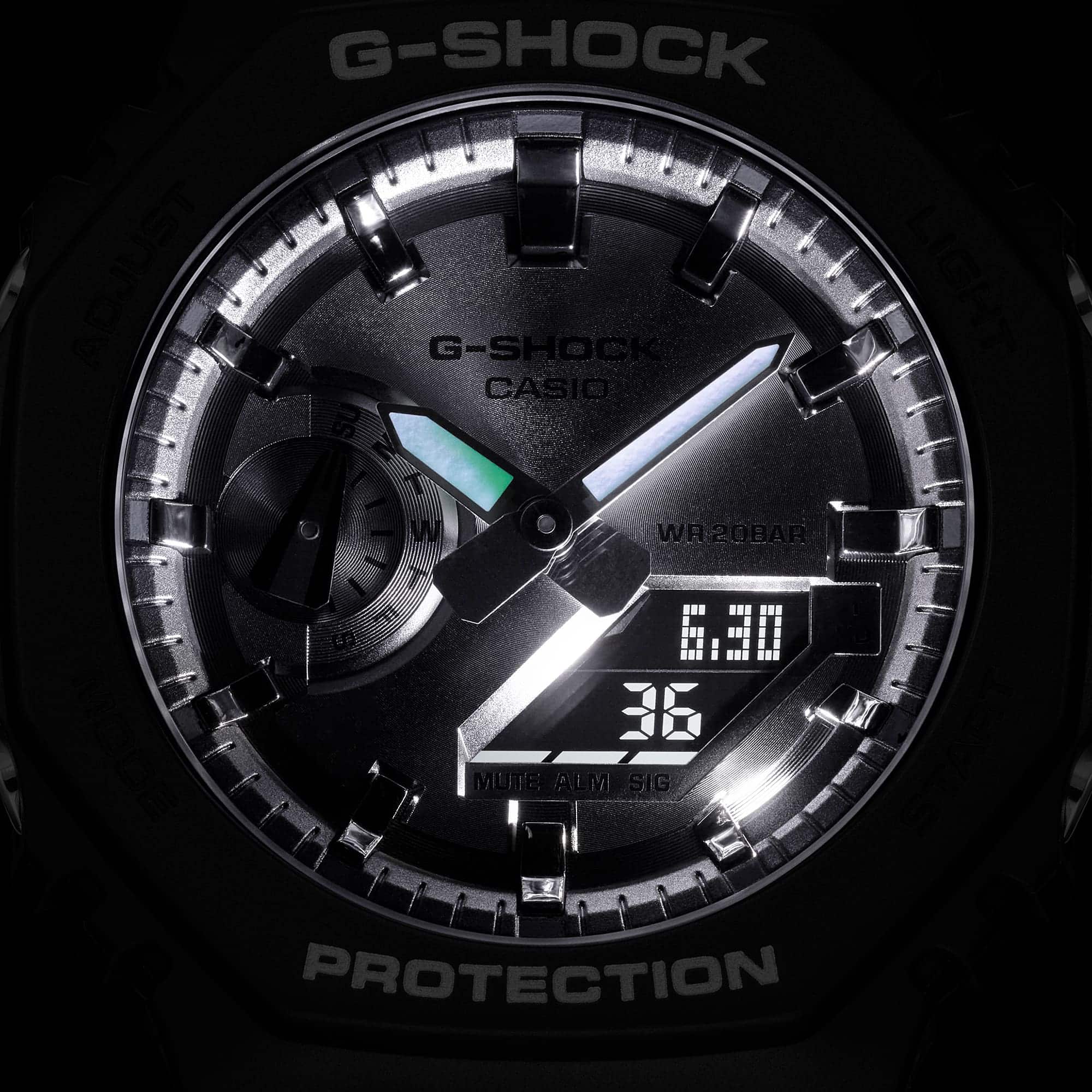 GA-2100SB Reloj G-Shock Hombre Correa de Resina Negro - Vista 7