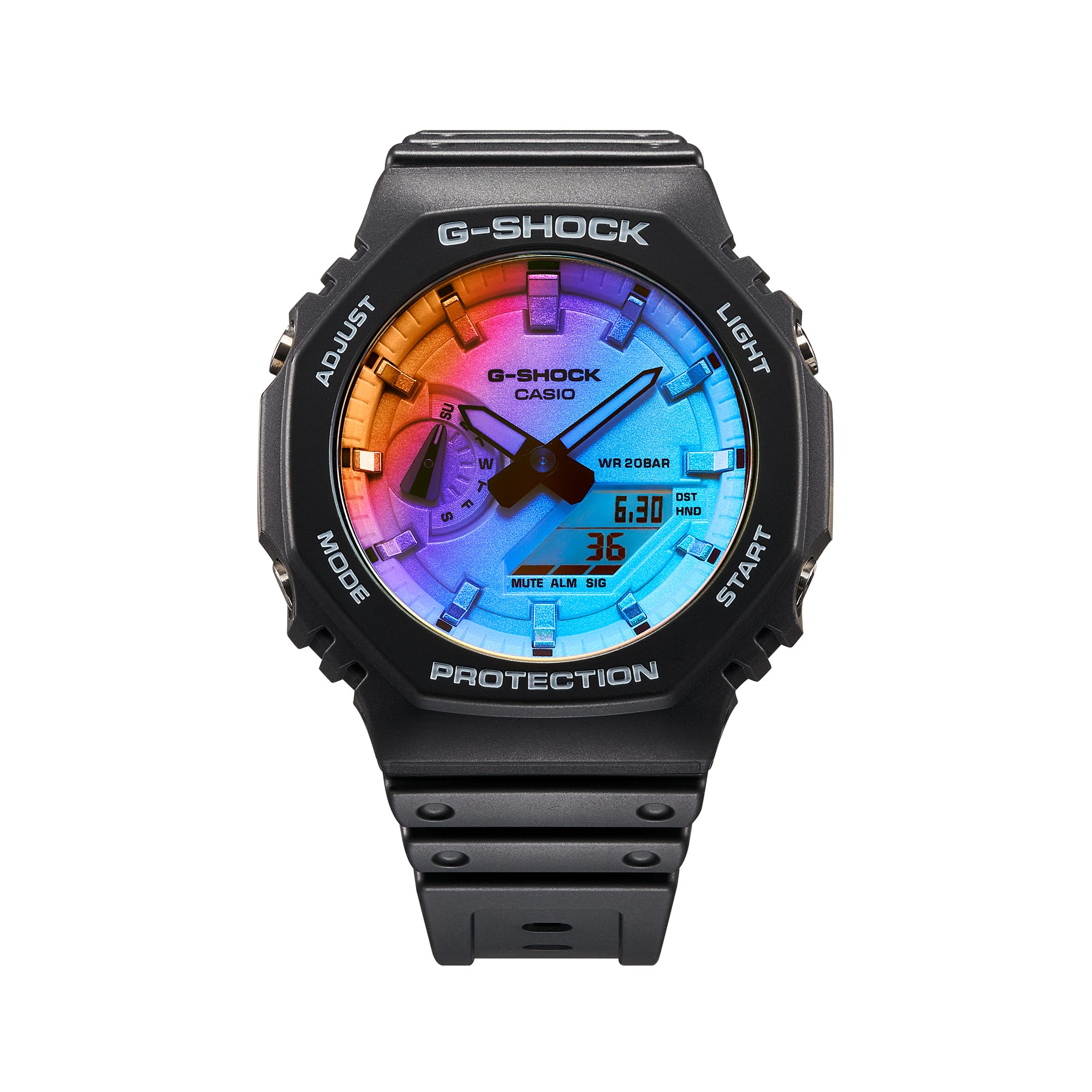 GA-2100SR Reloj G-Shock GA-2100 Hombre Resina Esfera - Vista lateral