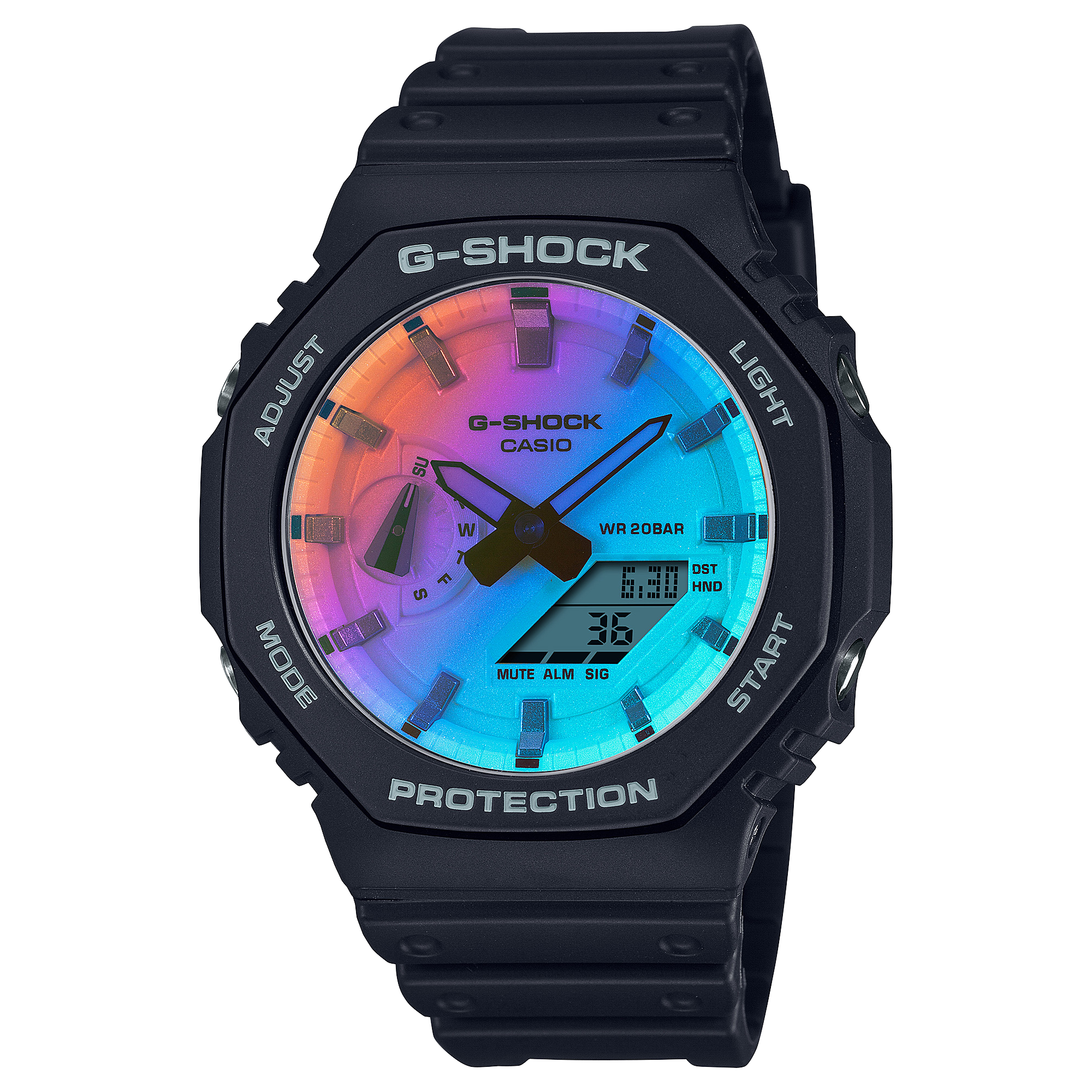 GA-2100SR Reloj G-Shock GA-2100 Hombre Resina Esfera - Reloj original en Guatemala