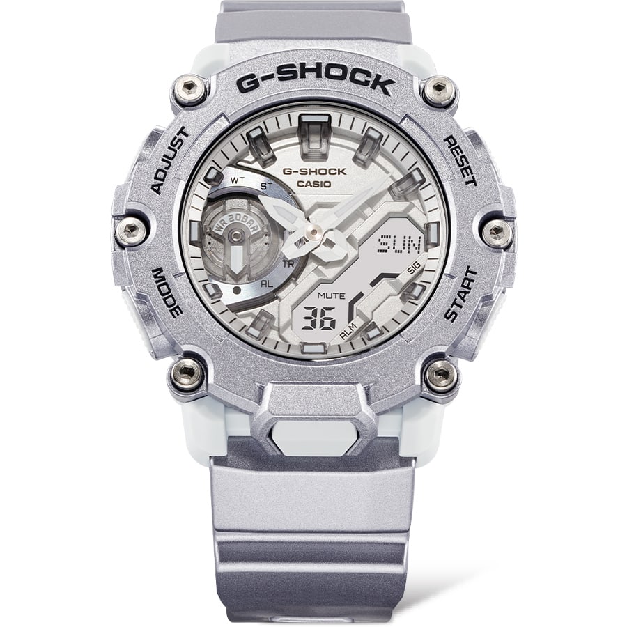 GA-2200FF Reloj G-Shock Hombre Correa Resina Lila - Vista trasera