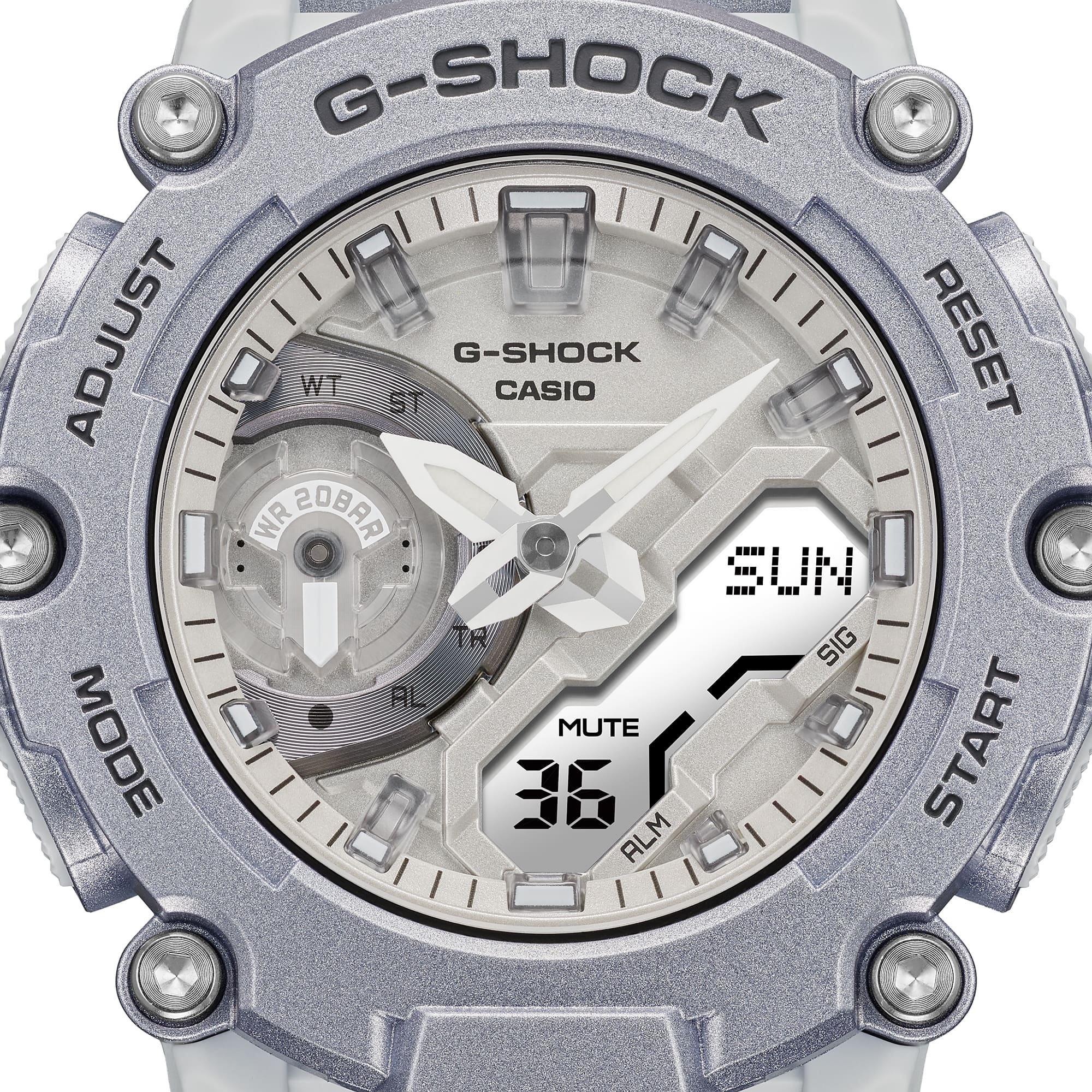 GA-2200FF Reloj G-Shock Hombre Correa Resina Lila - Vista 5