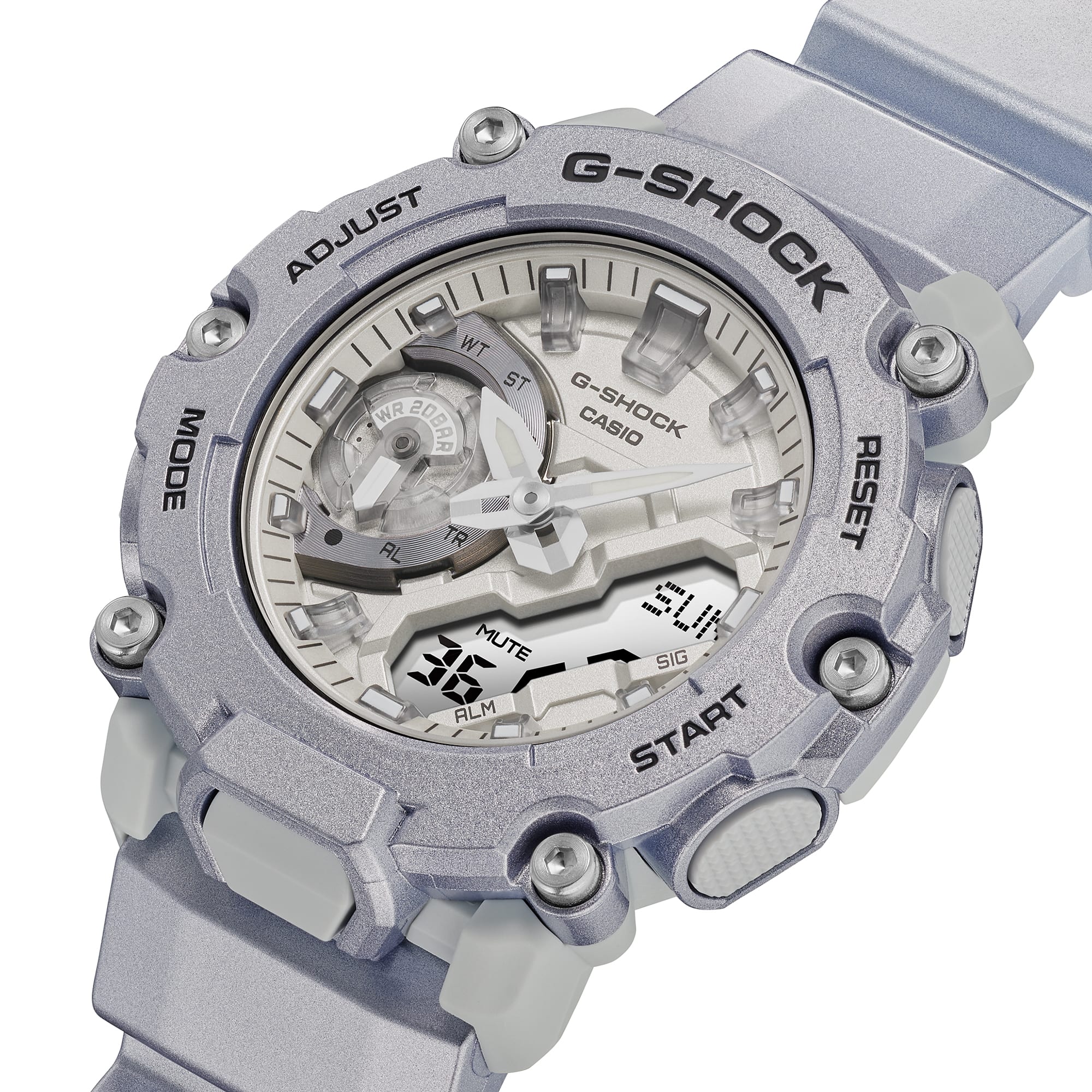 GA-2200FF Reloj G-Shock Hombre Correa Resina Lila - Vista 7