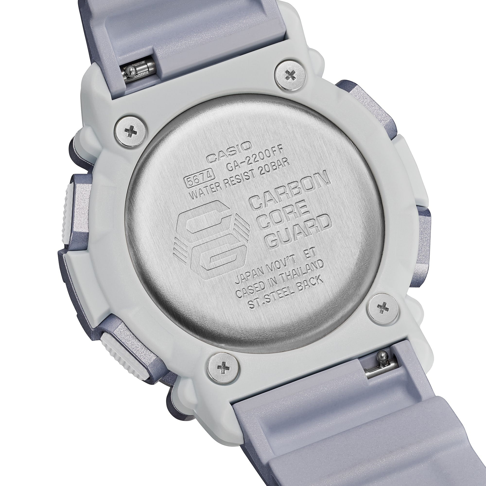 GA-2200FF Reloj G-Shock Hombre Correa Resina Lila - Vista 8