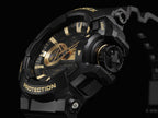 GA-400GB Reloj G-Shock Hombre Resina Negro Dorado - Vista trasera