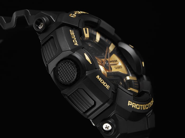 GA-400GB Reloj G-Shock Hombre Resina Negro Dorado - Vista 5