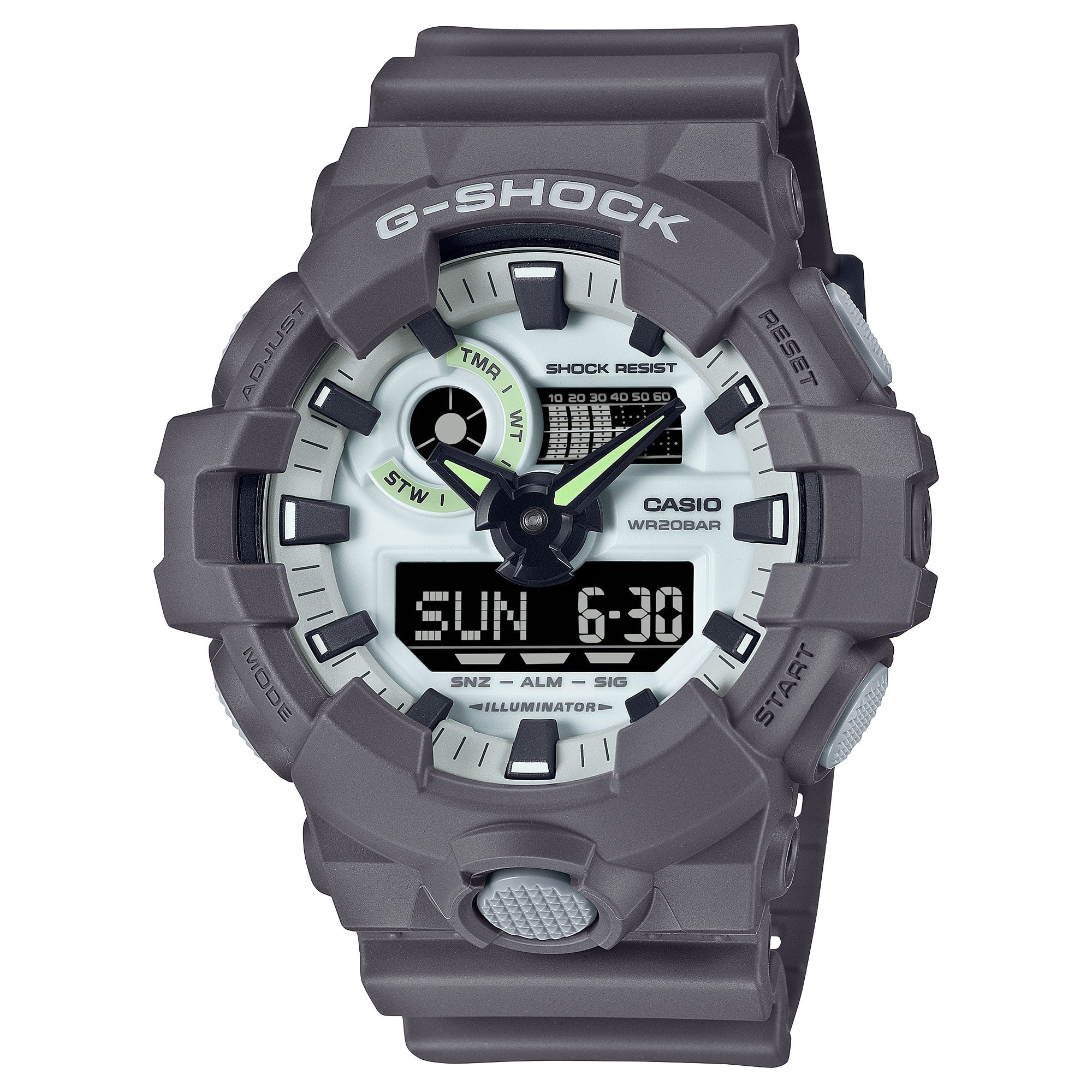 GA-700HD Reloj G-Shock Hombre Resina Gris Oscuro - Reloj original en Guatemala