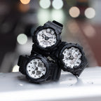 GA-700WD Reloj G-Shock Hombre Resina Negro Esfera Blanca - Detalle de esfera