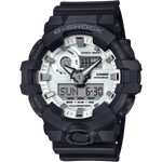 GA-700WD Reloj G-Shock Hombre Resina Negro Esfera Blanca