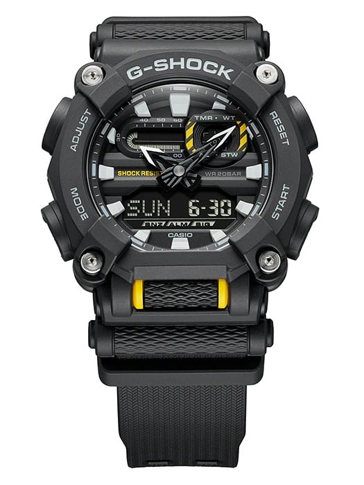 GA-900 Reloj G-Shock Industrial Hombre Resina Negro - Detalle de esfera