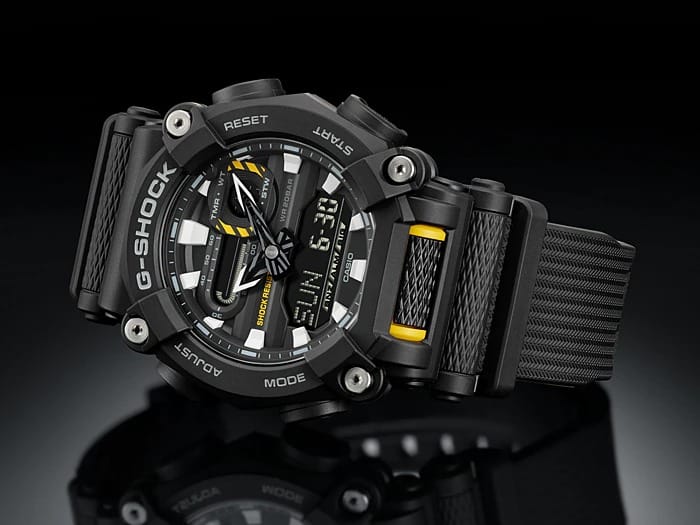 GA-900 Reloj G-Shock Industrial Hombre Resina Negro - Vista trasera
